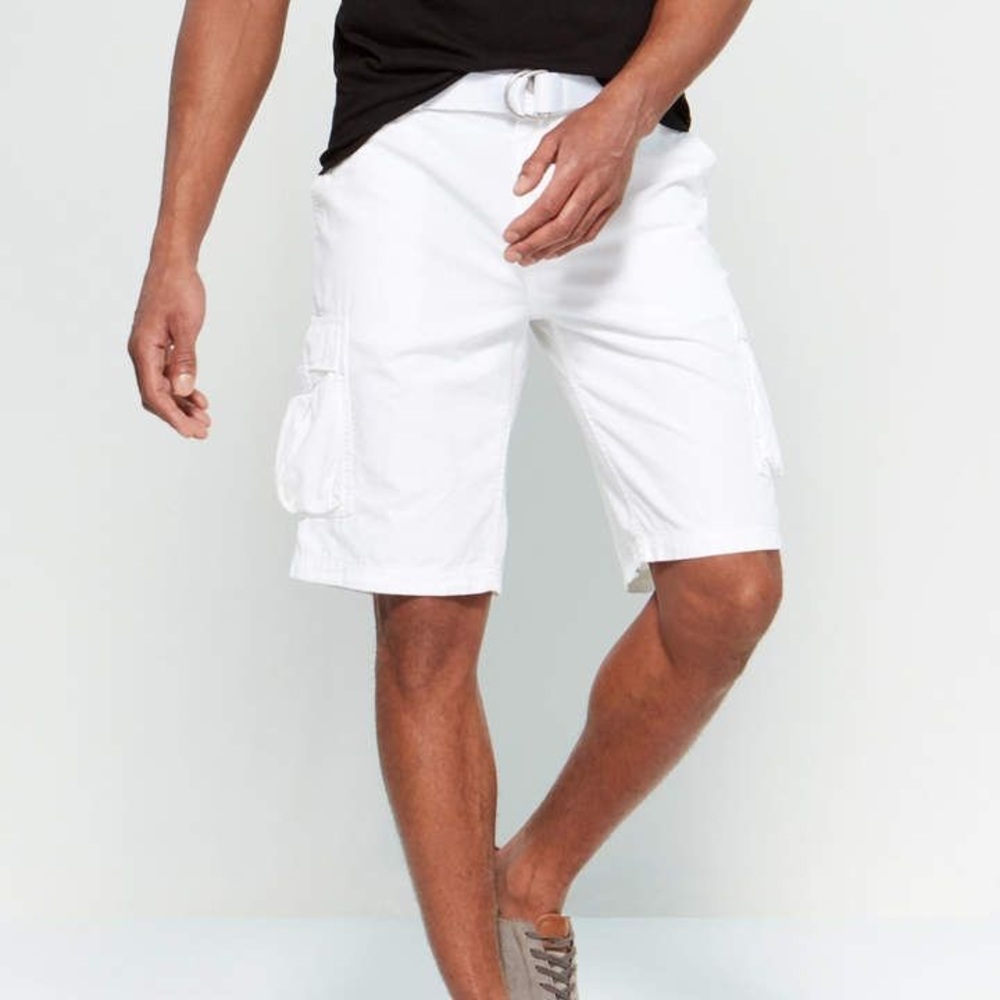 NWOT Calvin Klein White Cargo Shorts